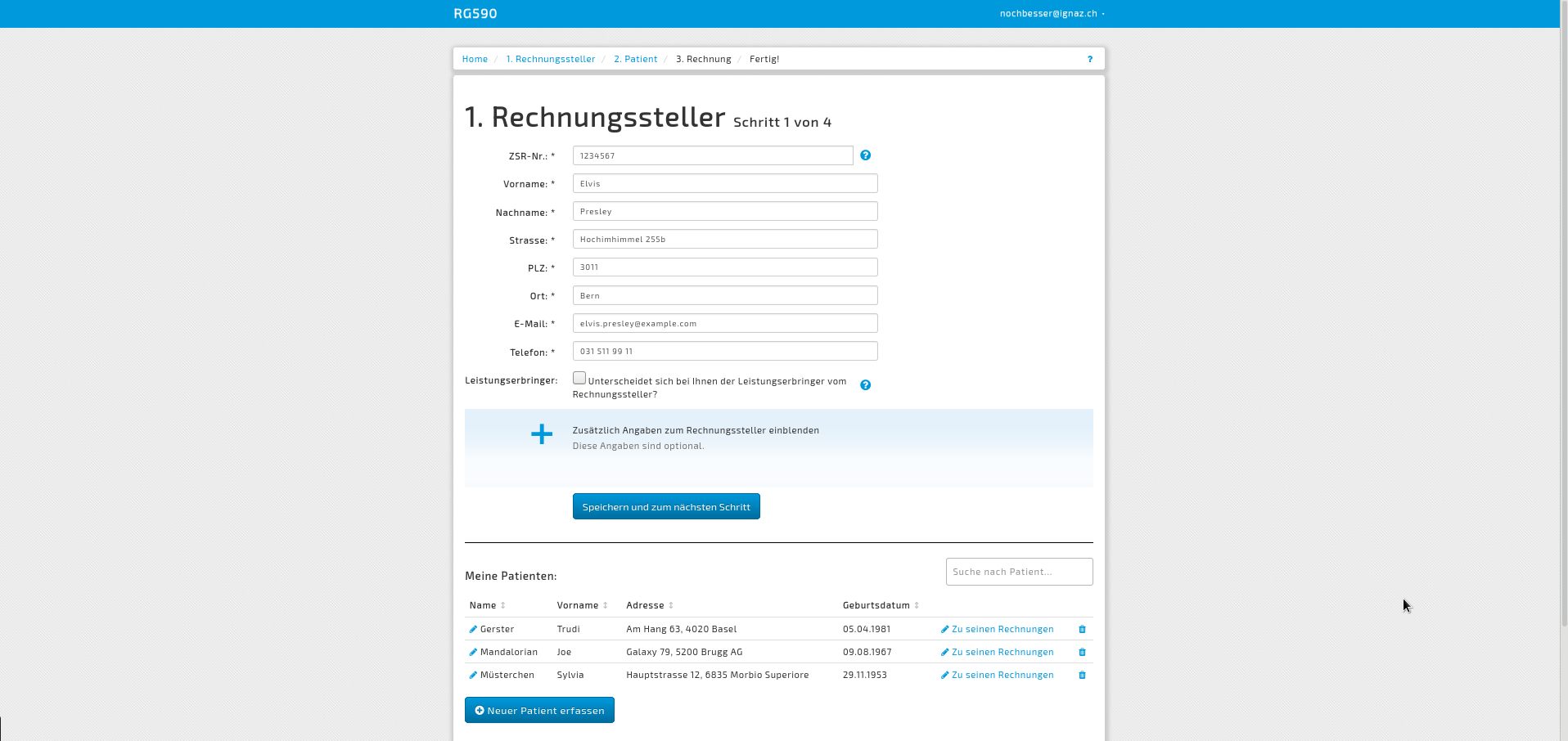 Die einfachste, offizielle Praxissoftware für Tarif 590